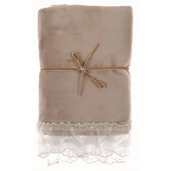 Плед с оборкой из кружев ROMANTIC PLAIDS