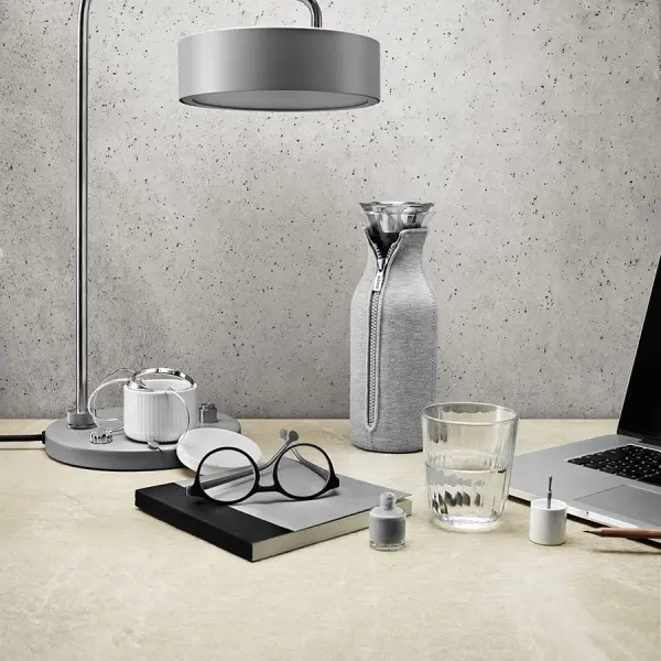 Графин fridge в неопреновом текстурном чехле, 1 л, светло-серый