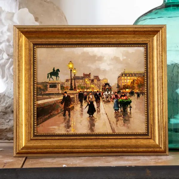 Эдуард Кортес, «Новый мост», картина в раме