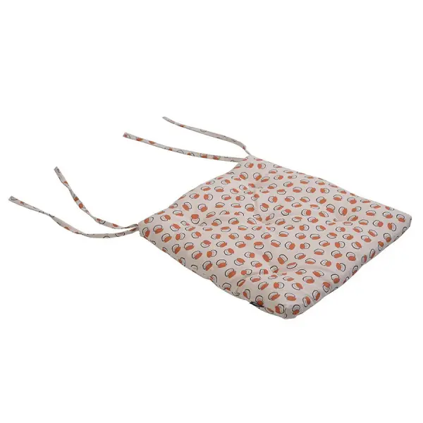 Подушка на стул из хлопка с графичным принтом Ягоды из коллекции russian north, 40х40 см