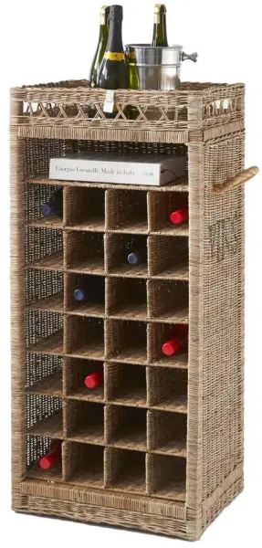 Шкаф для вин ротанговый Винотека