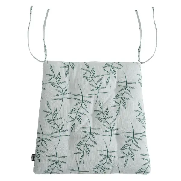 Подушка на стул из хлопка с графичным принтом Папоротник russian north, 40х40х4 см