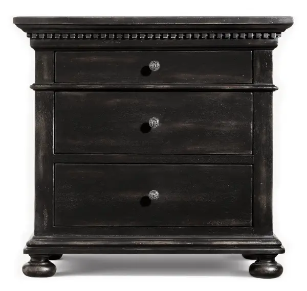 Тумба прикроватная с ящиками Сент-Джеймс блэк