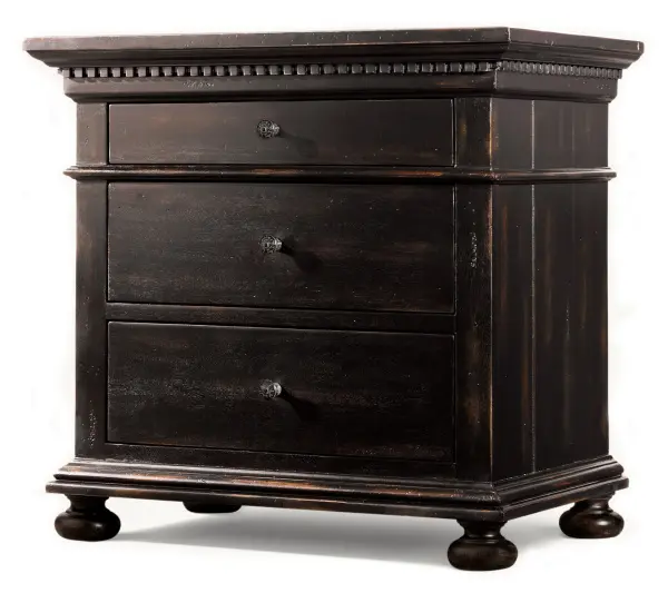 Тумба прикроватная с ящиками Сент-Джеймс блэк