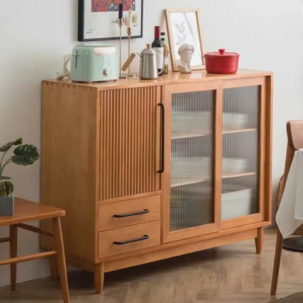 Тумба стеклянная с ящиками Твигги