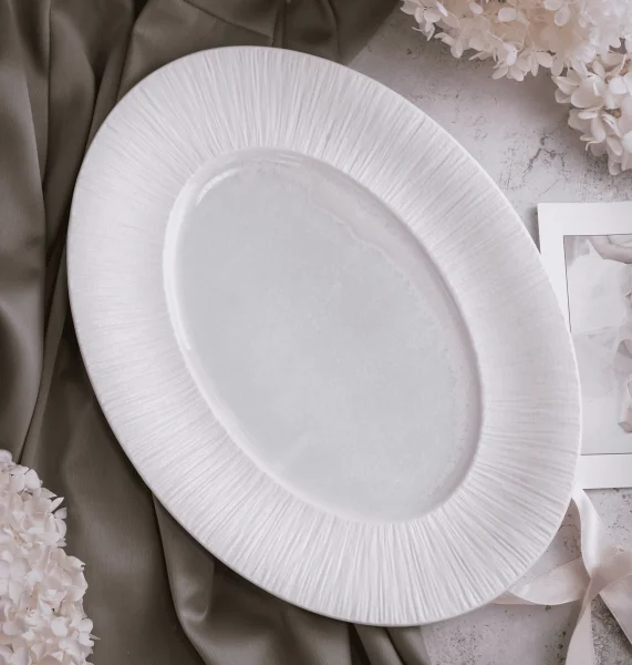 Блюдо овальное 36,5x26,5 см h 3,8 см, Boletus