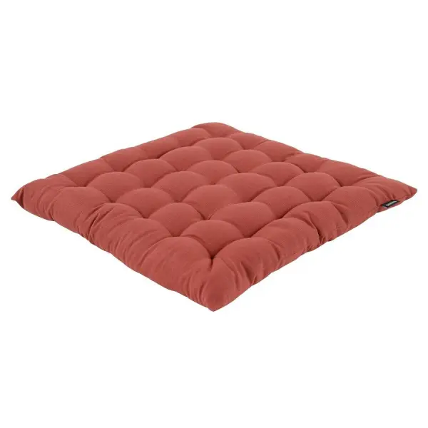 Подушка на стул из хлопка терракотового цвета из коллекции prairie, 40х40 см
