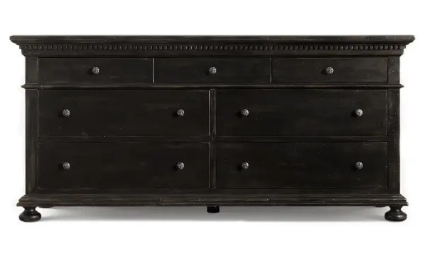 Комод из массива 7 ящиков Сент-Джеймс блэк