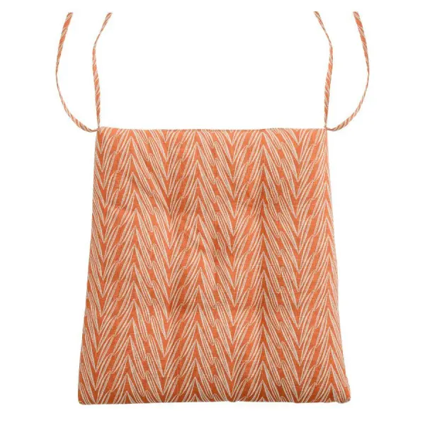 Подушка на стул из хлопка с графичным принтом Колосья russian north, 40х40х4 см