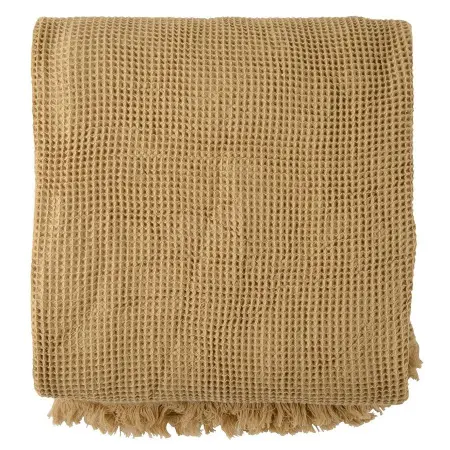 Покрывало вафельное из хлопка светло-коричневого цвета  из коллекции essential, 230х250 см