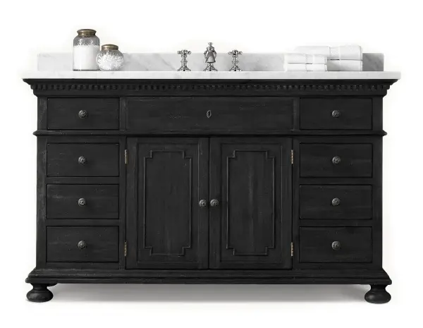 Тумба под раковину напольная Сент-Джеймс блэк