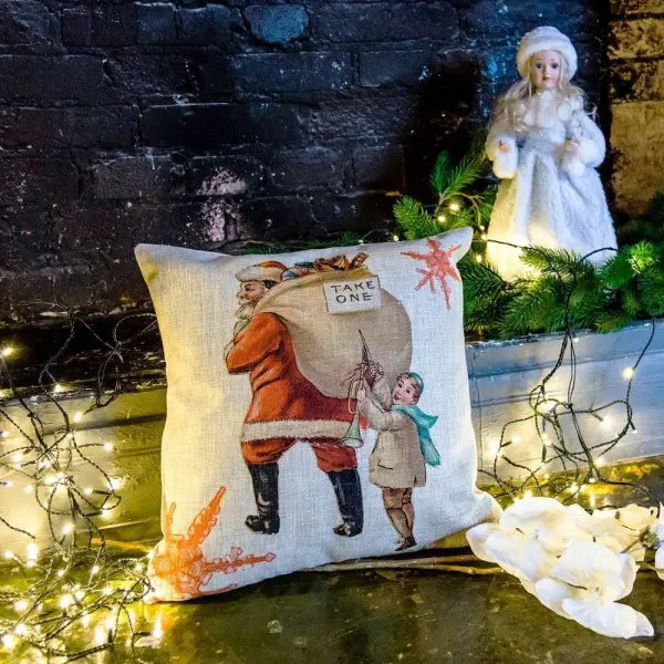 Декоративная подушка «С Новым годом!», версия 8