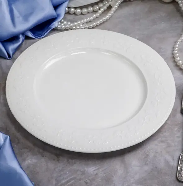 Тарелка мелкая d 26 см h 2,4 см, фарфор, Primavera