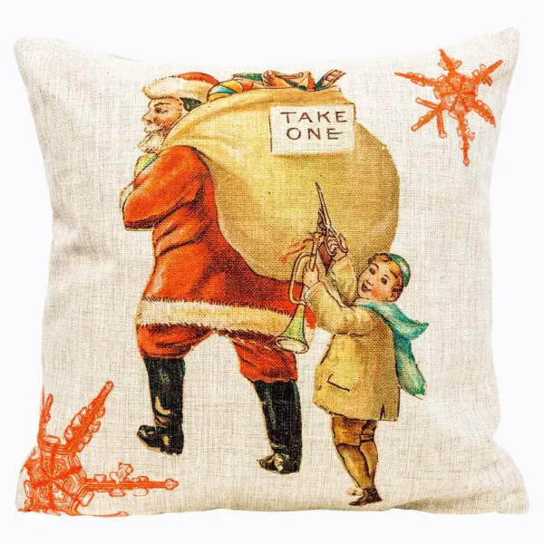 Декоративная подушка «С Новым годом!», версия 8