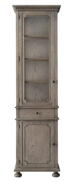 Шкаф-витрина узкая высокая Сент-Джеймс