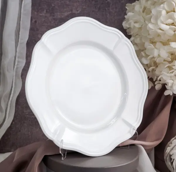 Тарелка мелкая d 21 см h 2 см, фарфор, Grazia