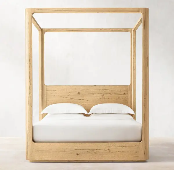 Кровать из массива с балдахином 140 200 Осло