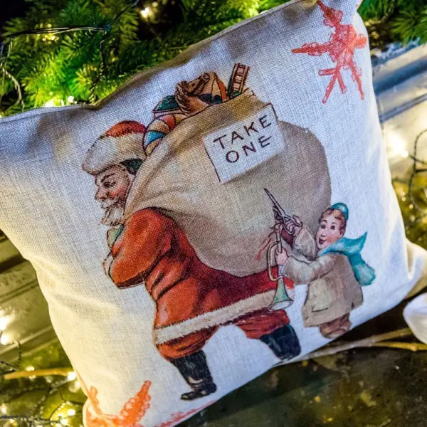 Декоративная подушка «С Новым годом!», версия 8