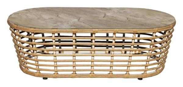 Журнальный столик Валенсия из искусственного ротанга, соломенное