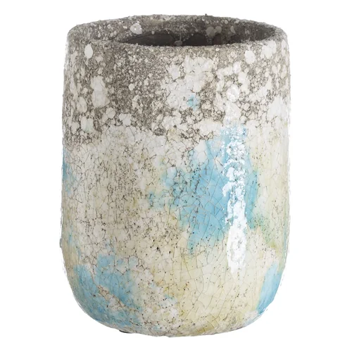 Кашпо  голубой 15х15х20.5