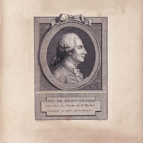 Арт-постер «Монгольфье в Лионе, 19 января 1784»