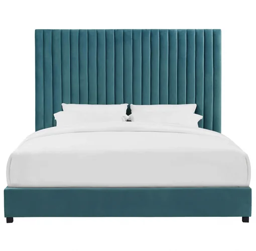 Кровать двуспальная 180 200 Mora бирюзовая