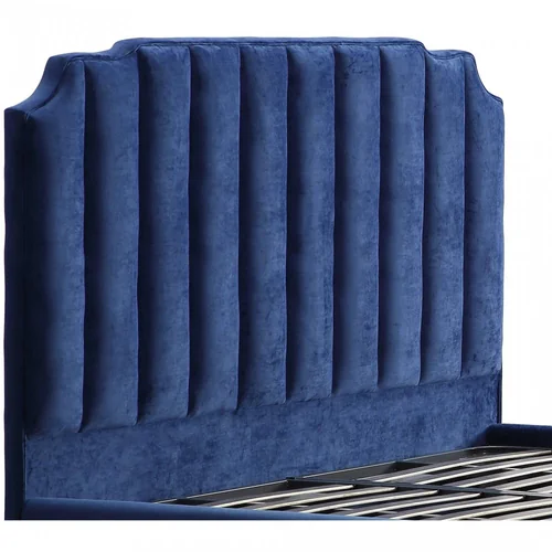 Кровать мягкая 180 200 BALI синяя