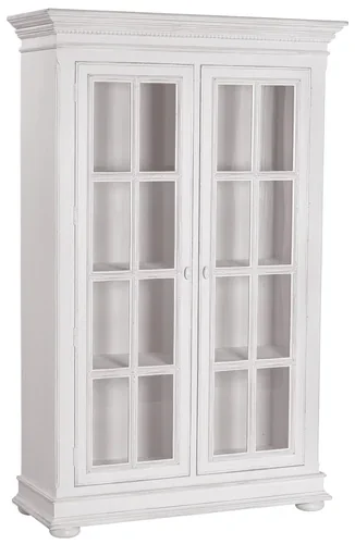 Шкаф-витрина белая Нордик