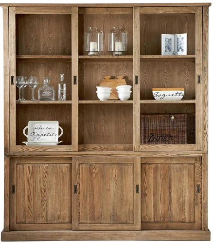 Буфет большой трехдверный из массива ясеня