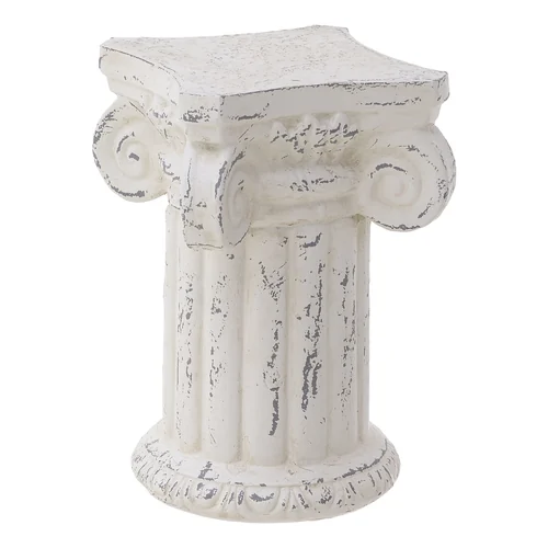 Декор настольный - колонна -подставка под кашпо Sant Pere молочный