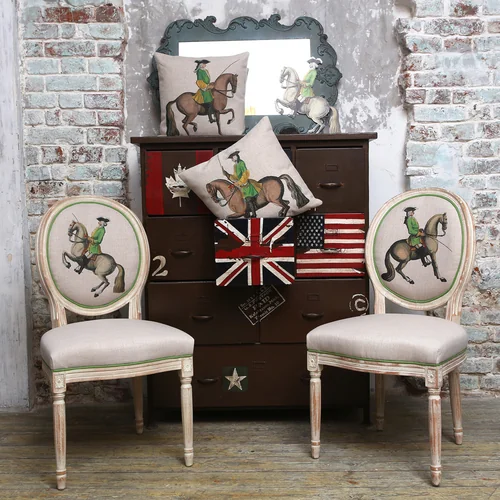 Декоративная подушка «Верховая езда, Урок № 10»