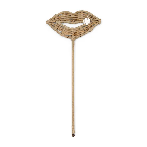 Декор Губы для фотокабины из ротанга