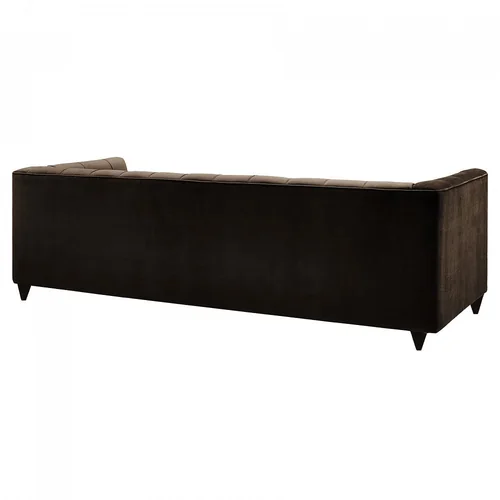 Диван прямой трехместный коричневый Сити 220 см