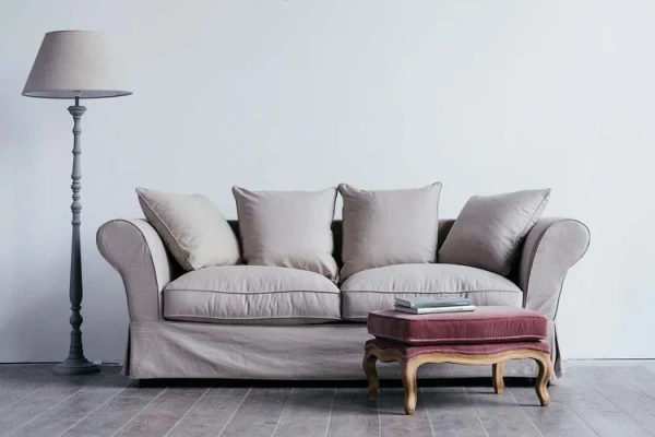 Диван раздвижной трехместный Фабиан сливочный  (ткань кат. А)