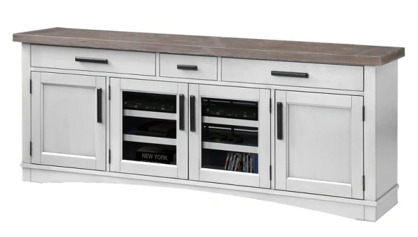 Тумба под телевизор белая Тиффани